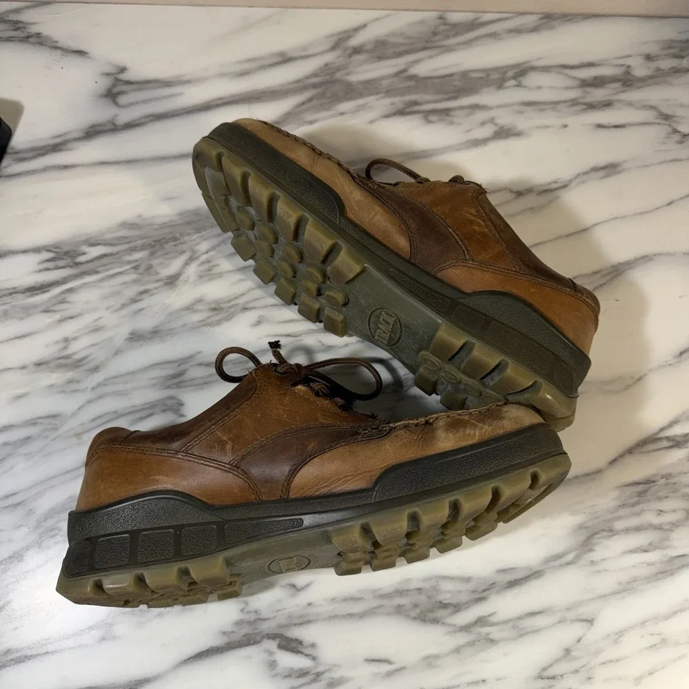 ECCO Men's Track 25 Low GORETEX Brown Leather Sz 10-10.5 44 Hiking‎ Outdoors